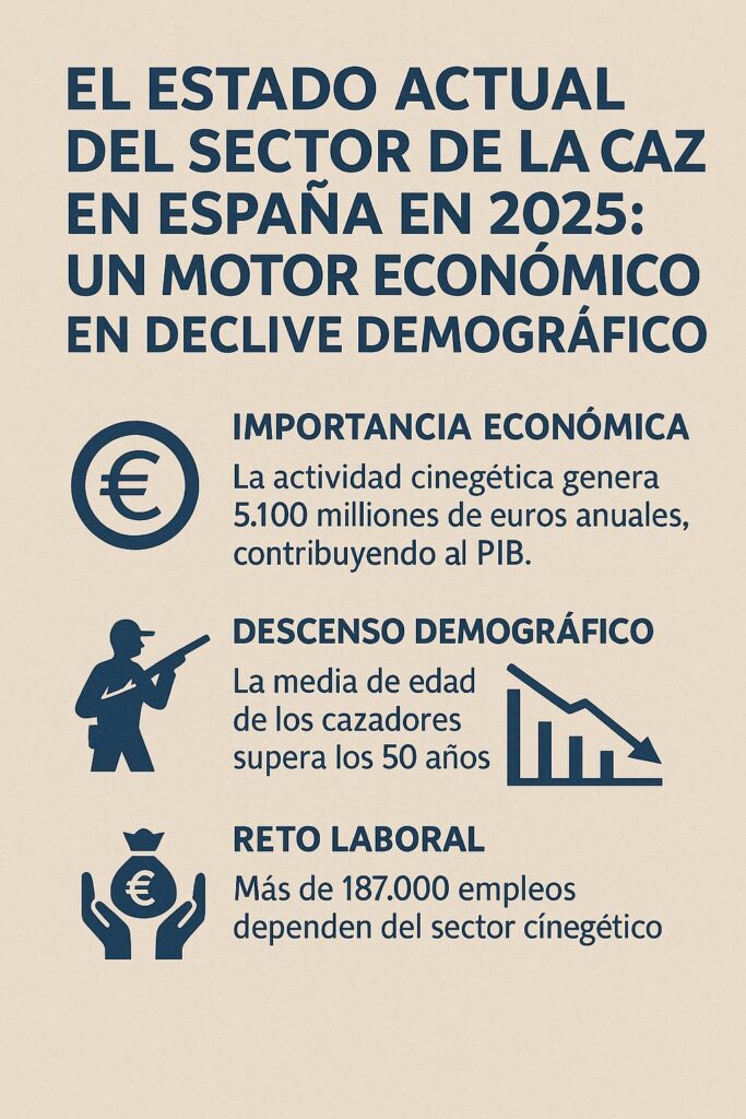 estado del sector de la caza en España en 2025